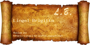 Lingel Brigitta névjegykártya